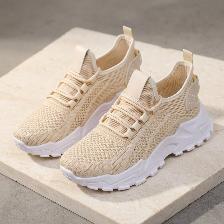 Aerloom Women's Breathable Knit Sneakers for All Day Comfort - Elena Harper