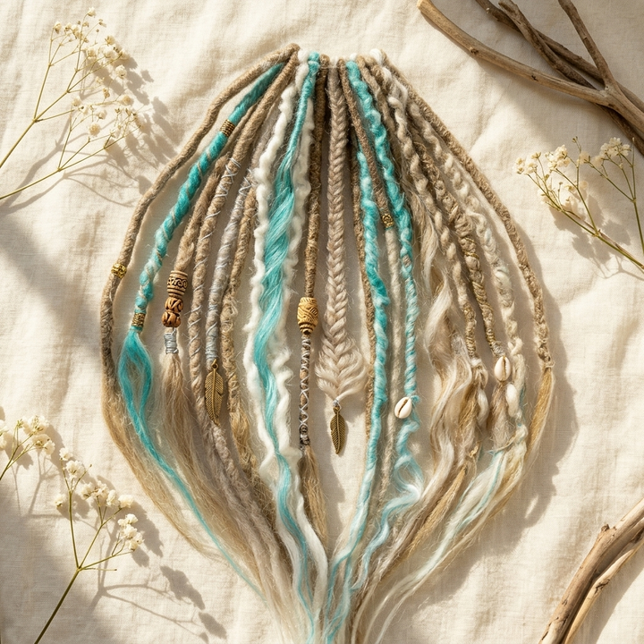 Bohëmia – Hand Adorned Boho Dreadlock Ponytail
