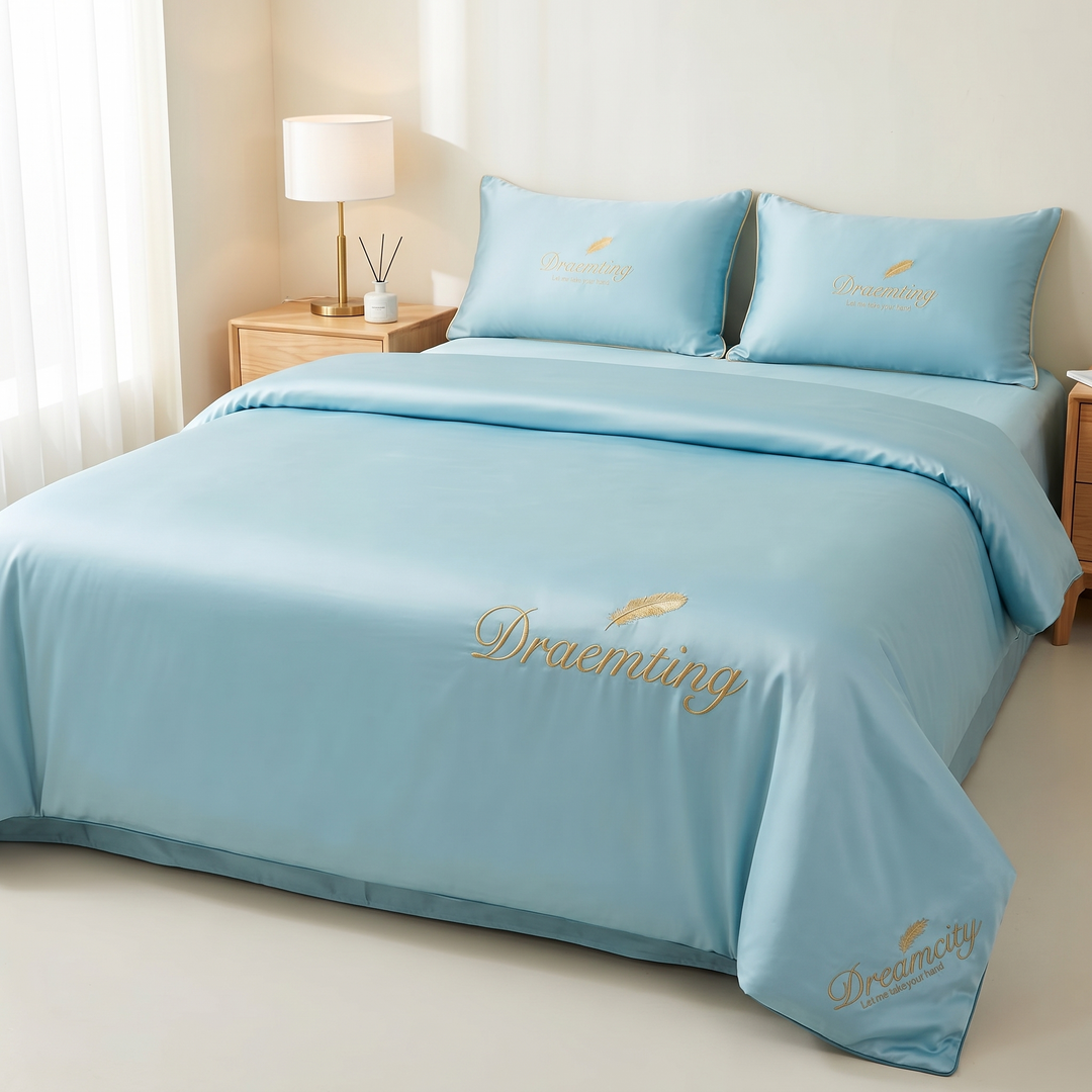 DreamCool Cooling Ice-Silk 4-Piece Bedding Set - Elena Harper