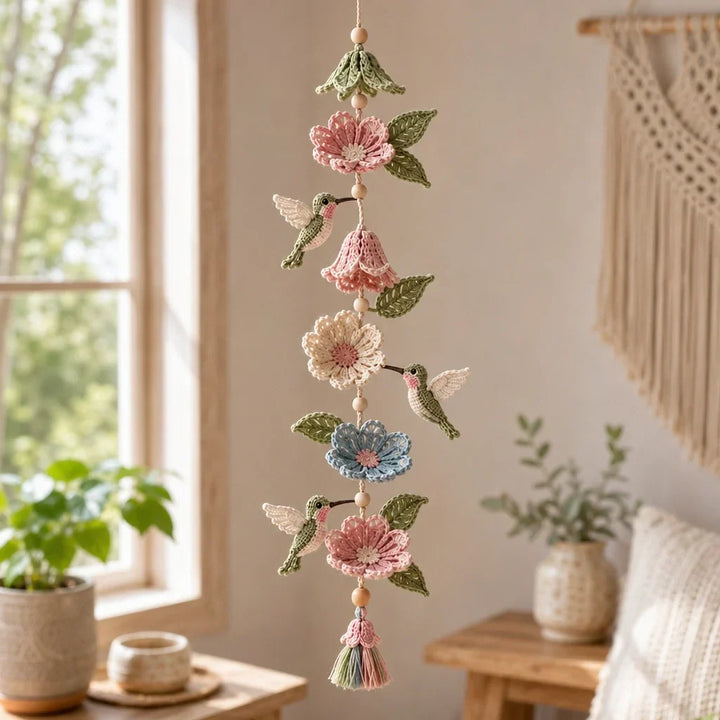 Bloomweave Hummingbird And Flower Crochet Hanging Kit - Elena Harper