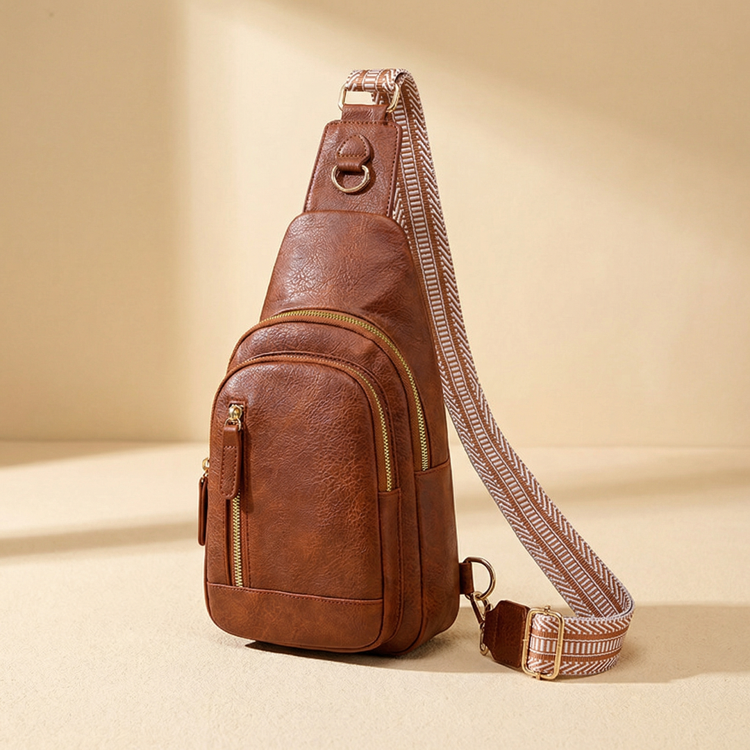 Carvia Women’s Multi Pocket Crossbody Sling Bag - Elena Harper