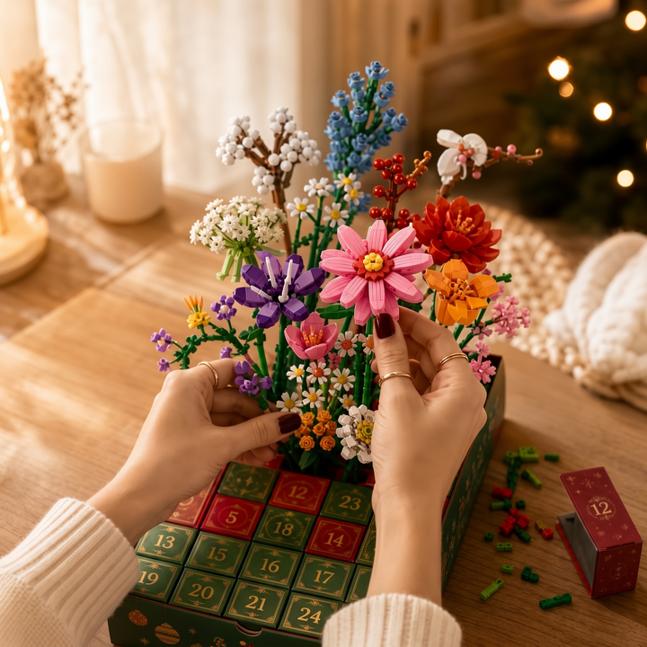 Advent Bloom 24-Day Flower Building Block Advent Calendar - Elena Harper