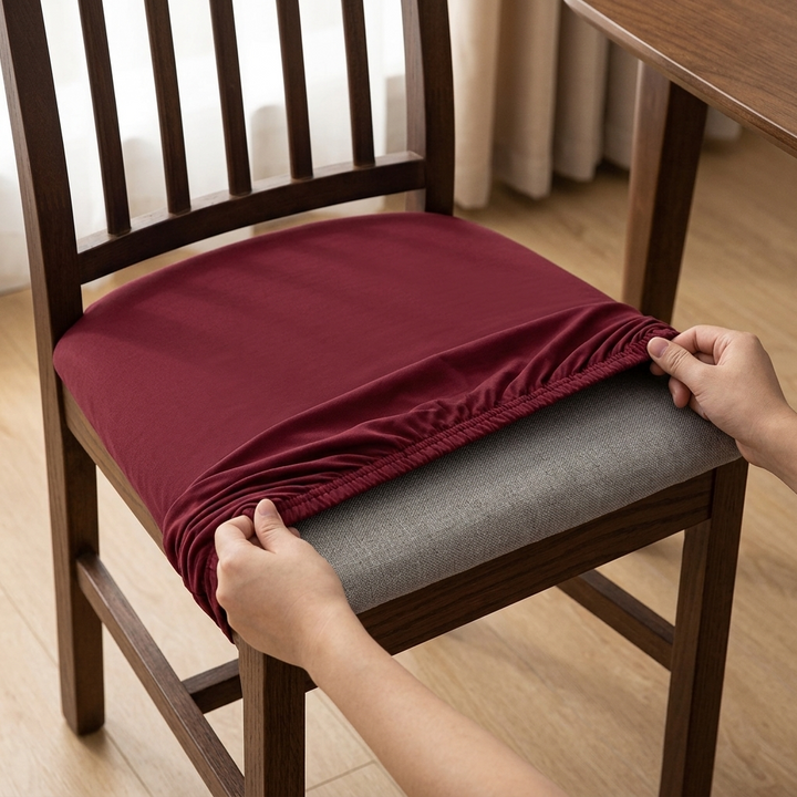 Chairwell Stretchy Waterproof Chair Seat Covers (Set of 4) - Elena Harper