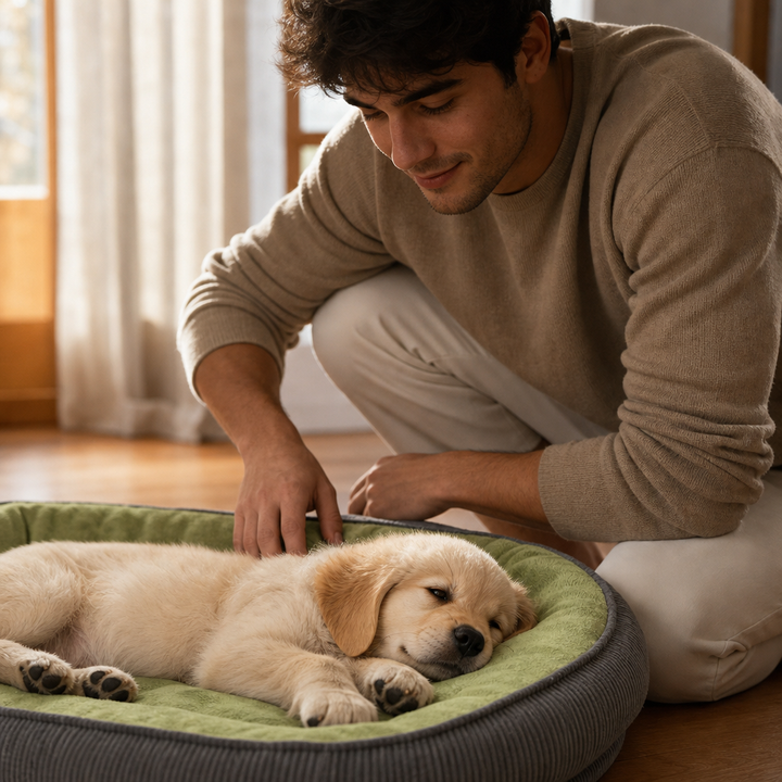 Denhaven Two-Sided Bolster Dog Bed With Raised Edge - Elena Harper