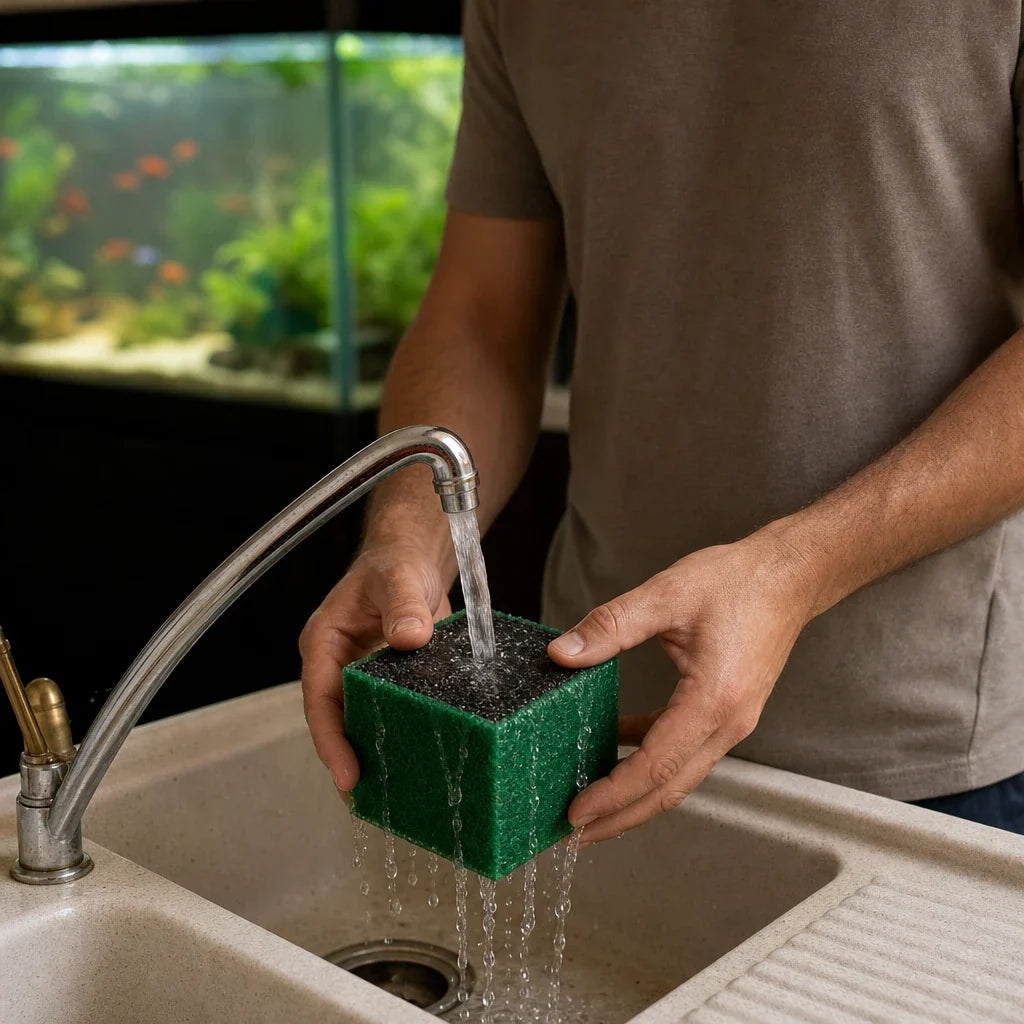 ClearCurrent – Green Honeycomb Aquarium Filter Cube