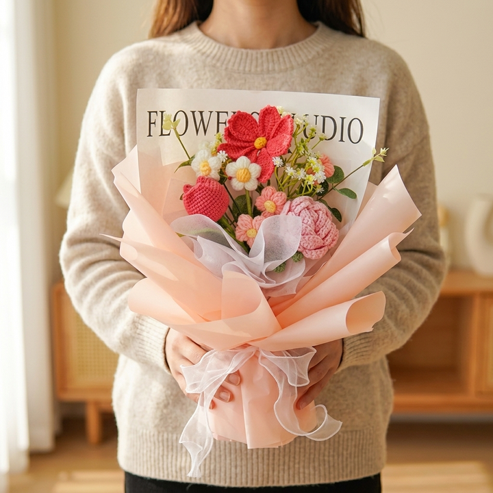 Bloomora Handmade Crochet Flower Bouquet - Elena Harper
