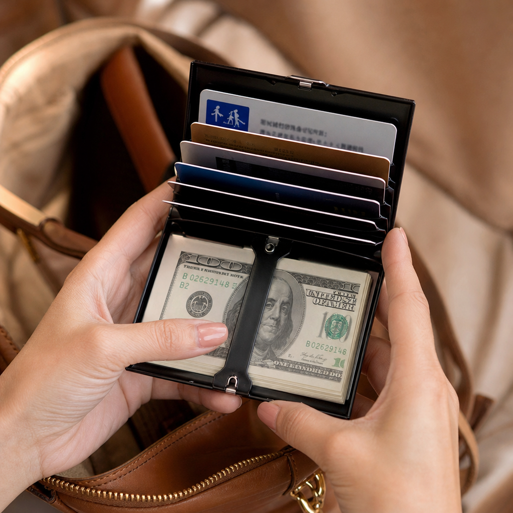 CardVault Slim Compartment Wallet - Elena Harper