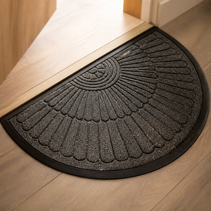 Curvella Semi-Circular Non-Slip Entryway Door Mat - Elena Harper