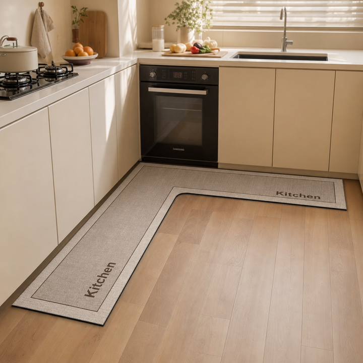 Drymatt L-Shaped Diatomite Quick-Dry Kitchen Mat - Elena Harper