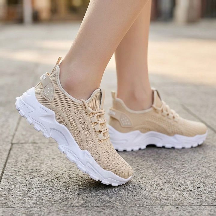 Aerloom Women's Breathable Knit Sneakers for All Day Comfort - Elena Harper
