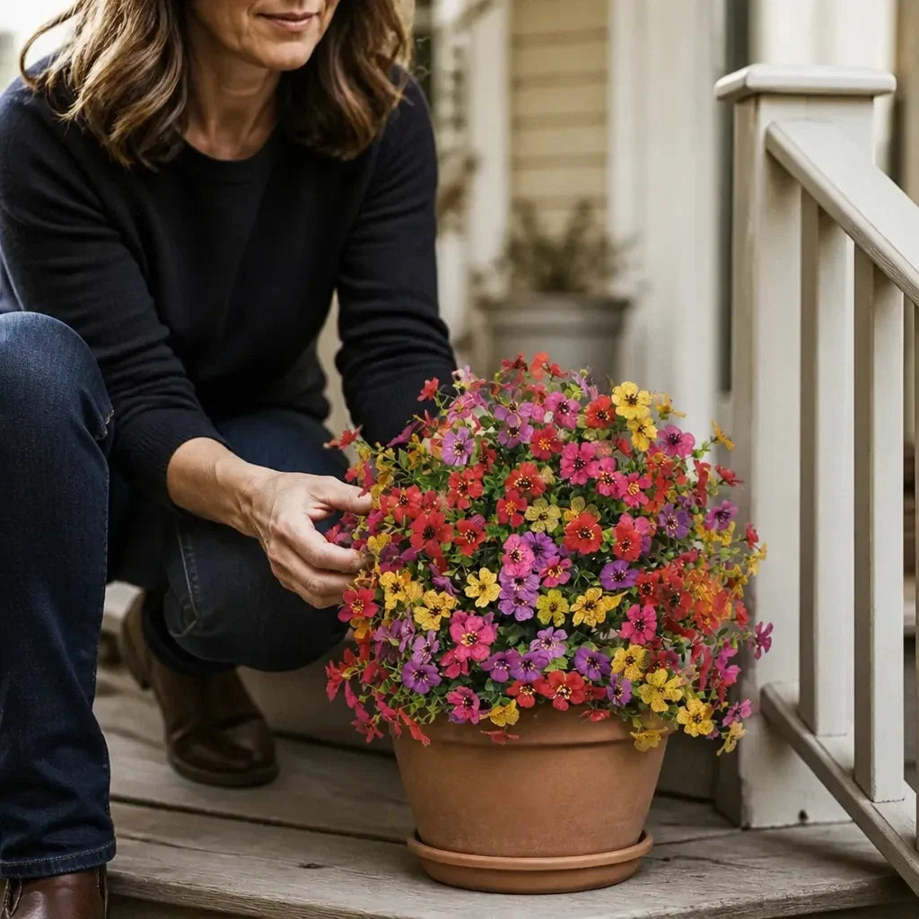 Blomora Artificial Flower Stake Bouquet for Garden & Porch - Elena Harper