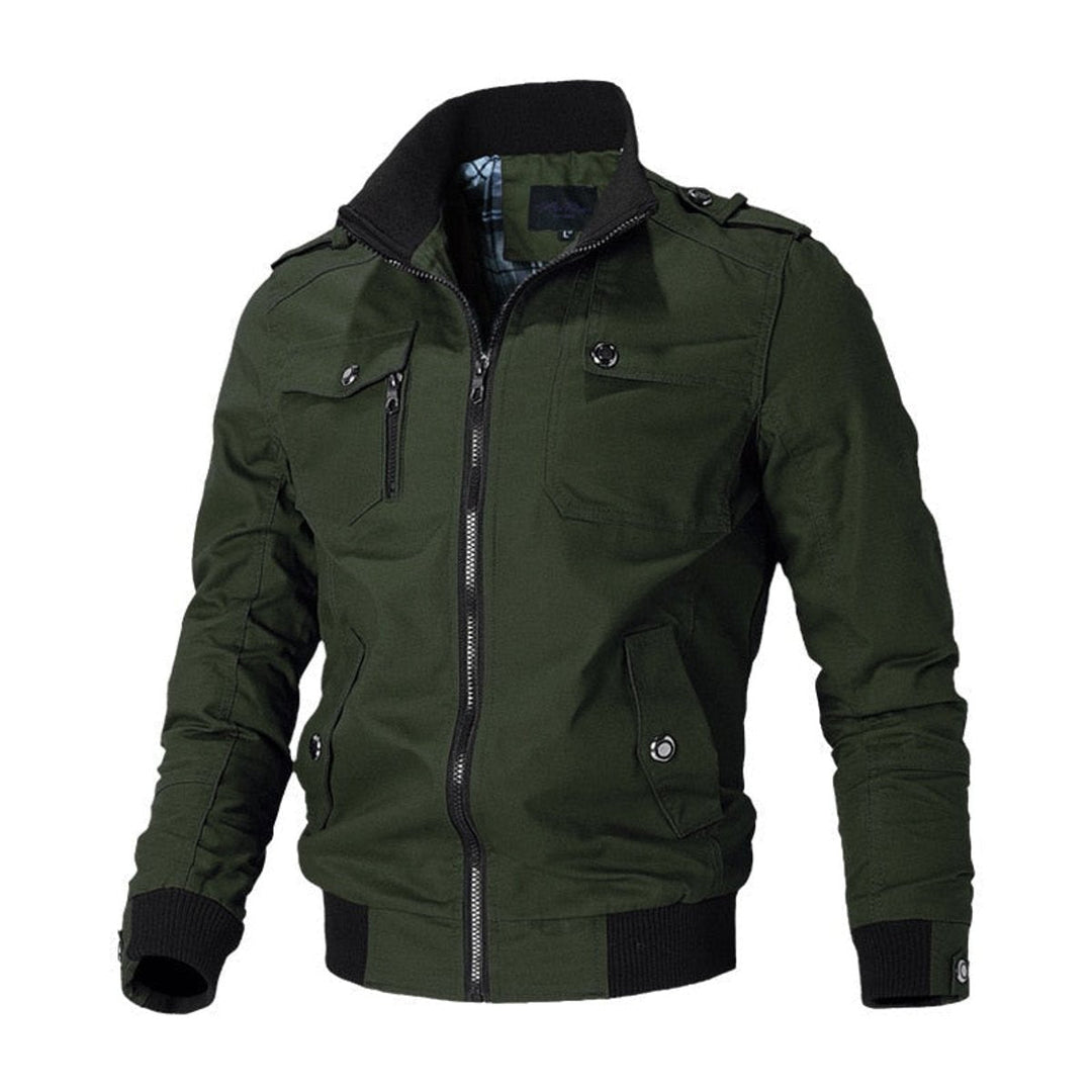 Andreas | Men's Bomber Jacket Classic Military Bomber Jacket with Zipper