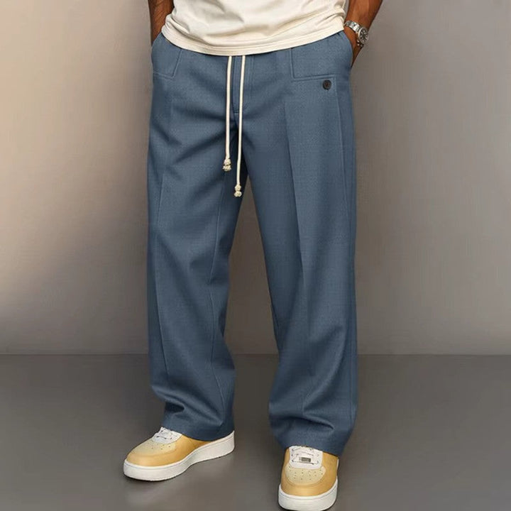 Sebastian | Men's Wide Drawstring Waist Pants Modern Cut