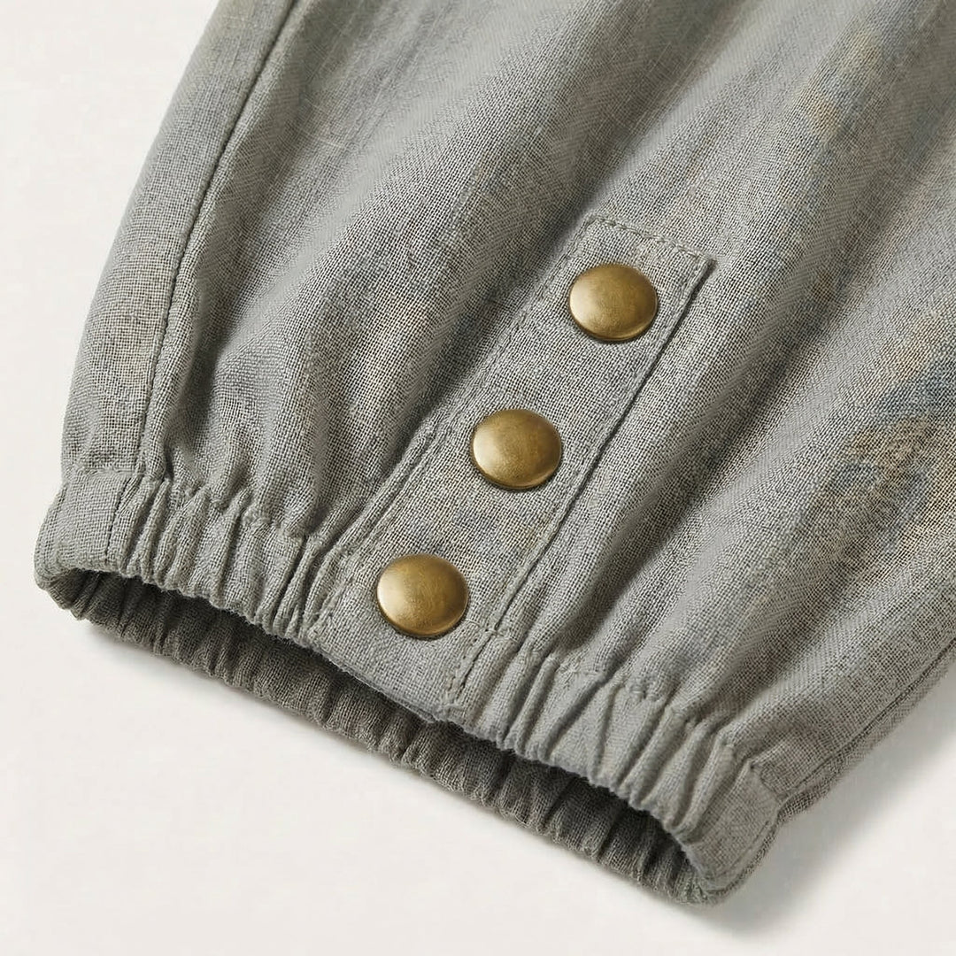 Brezia Relaxed Fit Cotton Linen Capris for Women - Elena Harper