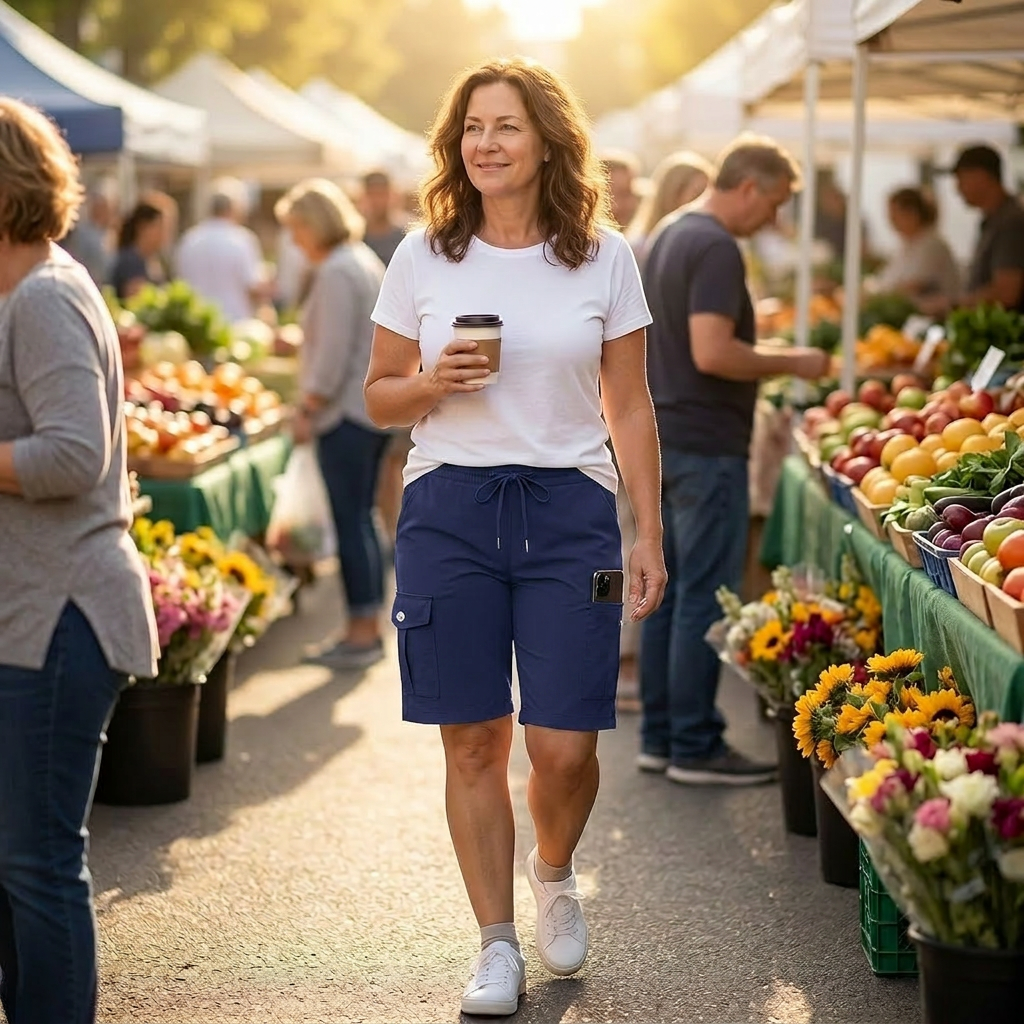 Breezella Lightweight Quick-Dry Cargo Shorts - Elena Harper