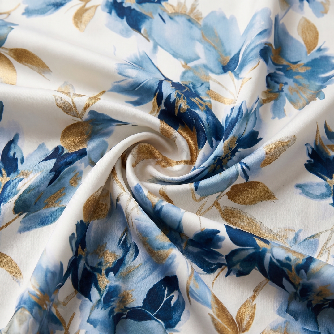 Elara Floral Wrap Waist Midi Dress - Elena Harper