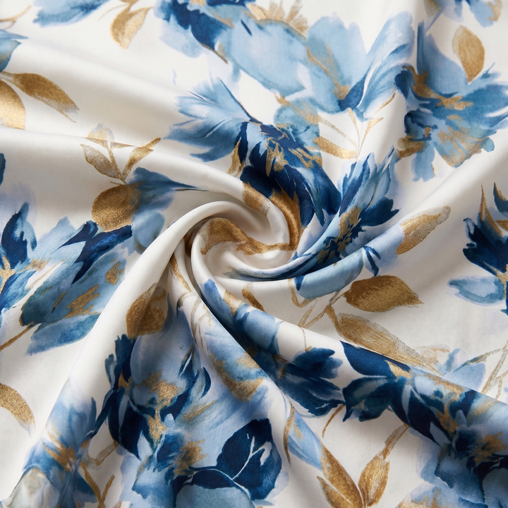 Elara Floral Wrap Waist Midi Dress - Elena Harper