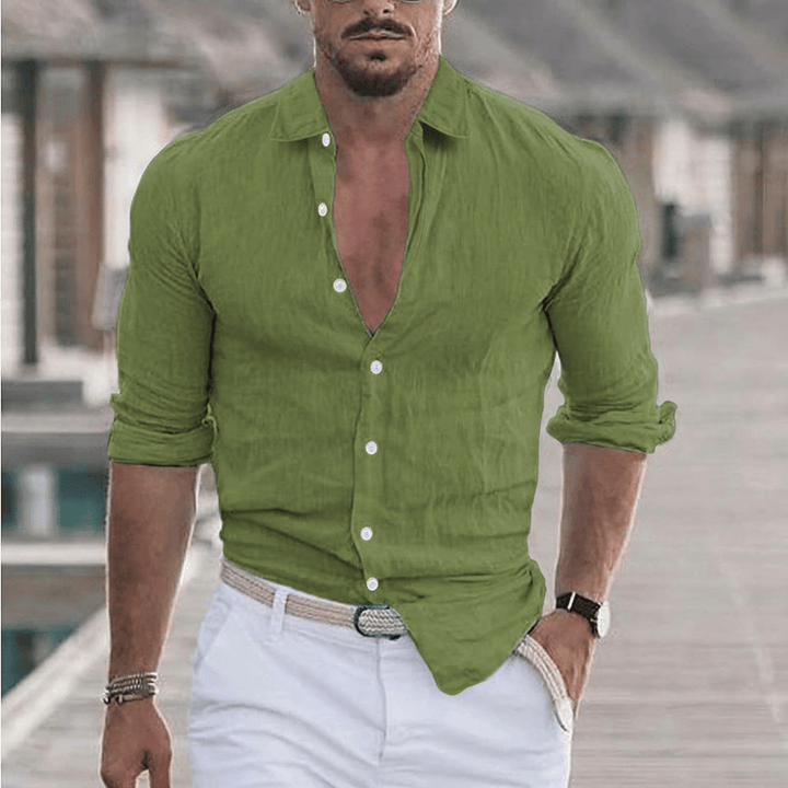 Modern Cotton Shirt for Men - Elena Harper