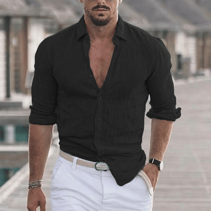 Modern Cotton Shirt for Men - Elena Harper