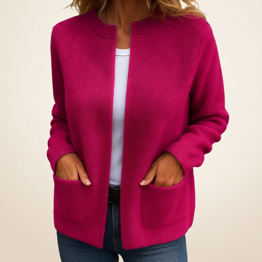 Diane | Women's Soft Zip-Front Knit Cardigan in Four Shades