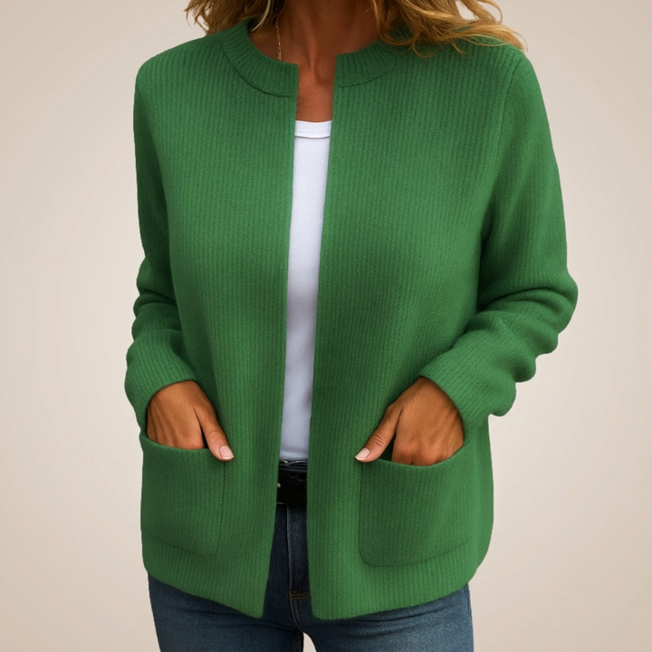Diane | Women's Soft Zip-Front Knit Cardigan in Four Shades