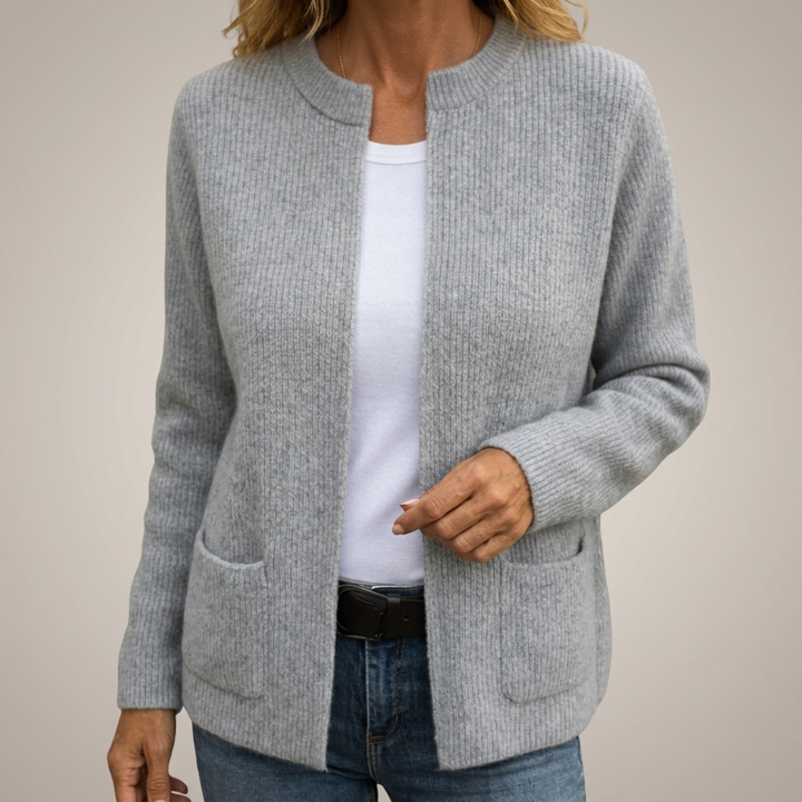 Diane | Women's Soft Zip-Front Knit Cardigan in Four Shades