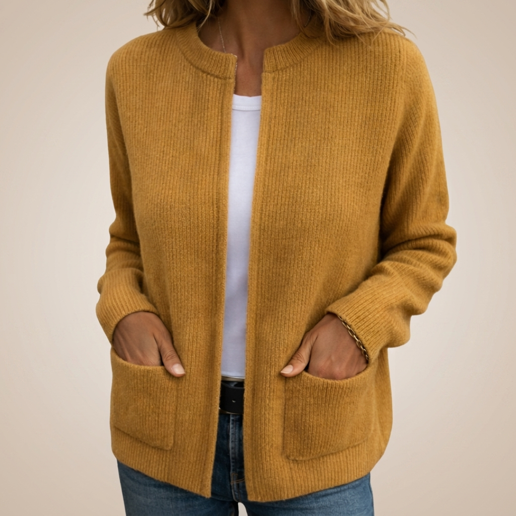 Diane | Women's Soft Zip-Front Knit Cardigan in Four Shades