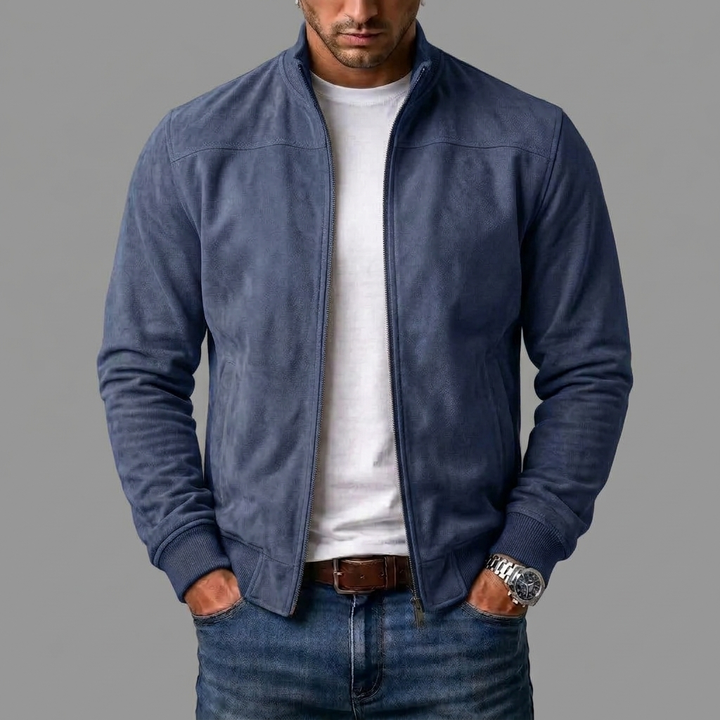 ELENA HARPER™  |  SUEDE BOMBER JACKET FOR MEN