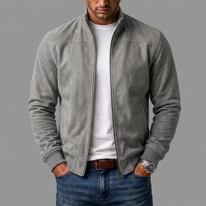 ELENA HARPER™  |  SUEDE BOMBER JACKET FOR MEN