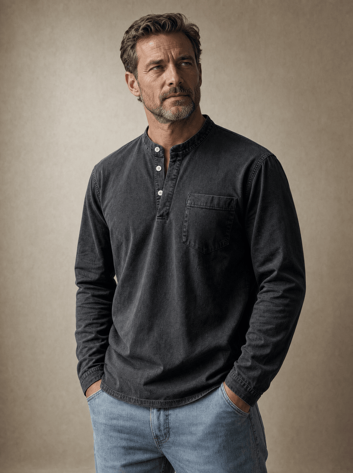 ELENA HARPER™  |  OLD-FASHIONED COTTON SHIRT FOR MEN
