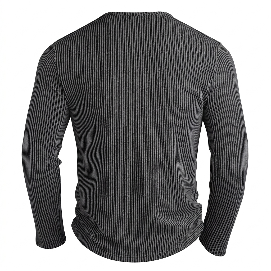 Buttoned Collar Mesh Shirt for Men - Elena Harper