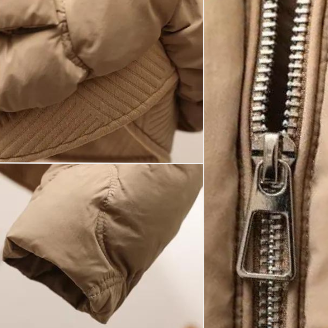 Béatrice - Chic Padded Down Jacket with Hood