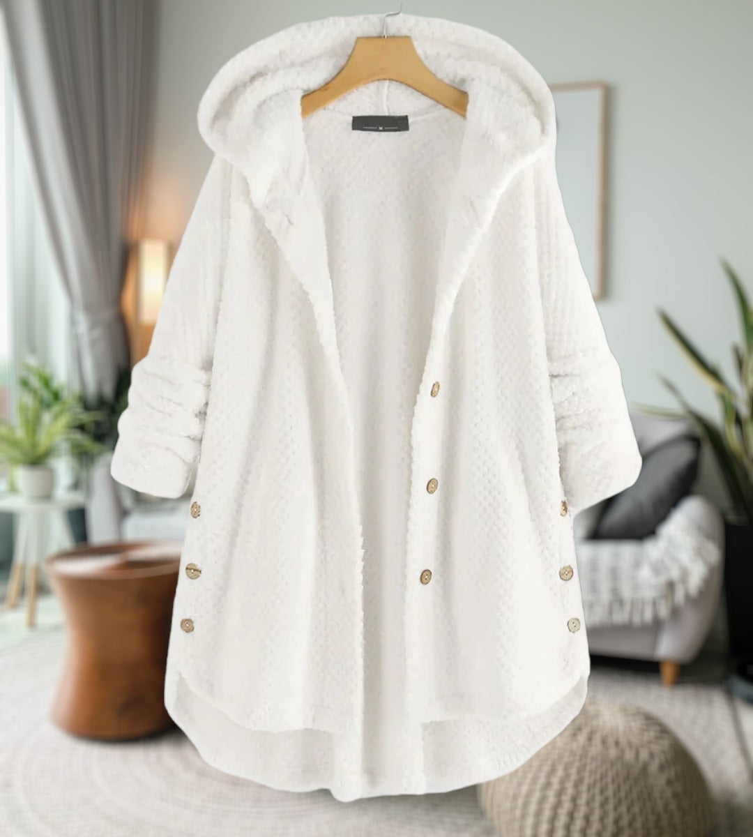 Karine - Elegant Oversized Teddy Coat