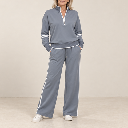 Binila Knitted Tracksuit Set, view 4 - Elena Harper