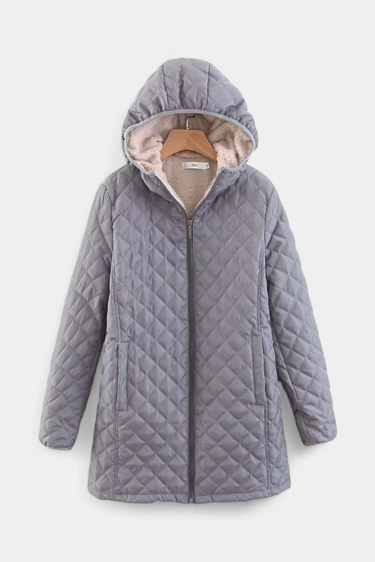 Ellery | Women's Quilted Hooded Jacket in Four Neutral Tones