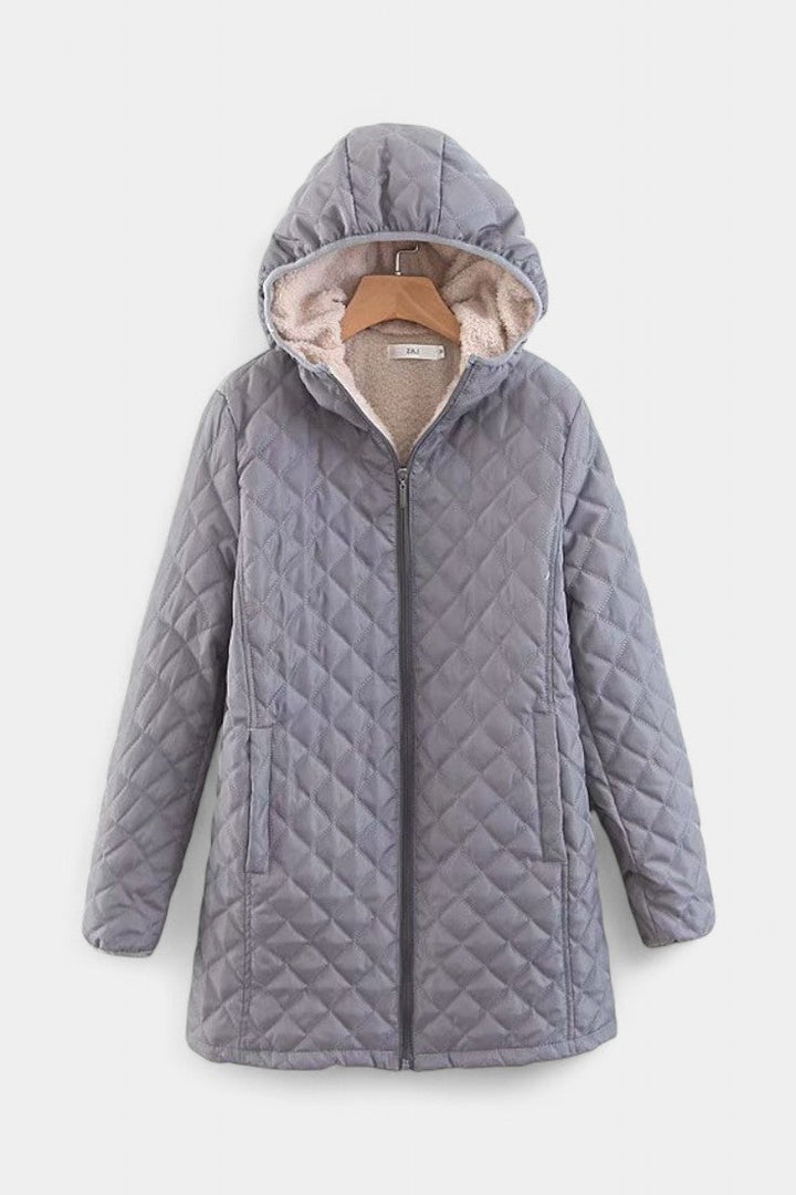 Ellery | Women's Quilted Hooded Jacket in Four Neutral Tones