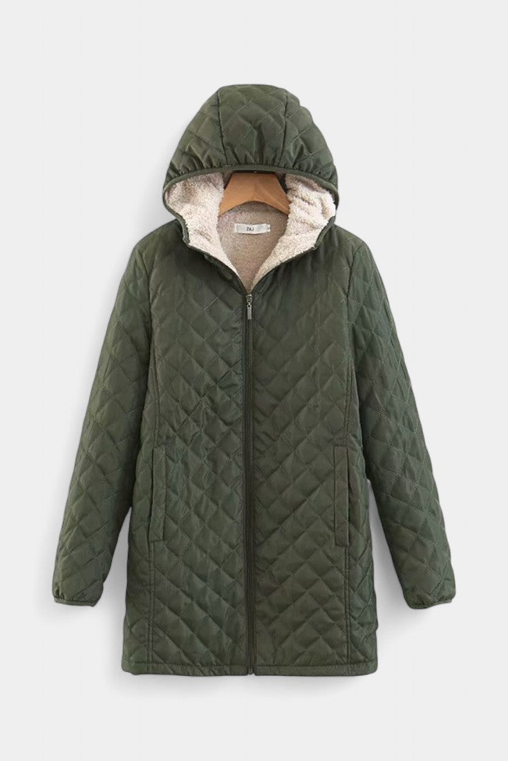 Ellery | Women's Quilted Hooded Jacket in Four Neutral Tones