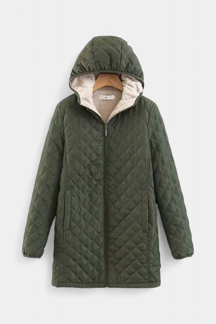 Ellery | Women's Quilted Hooded Jacket in Four Neutral Tones