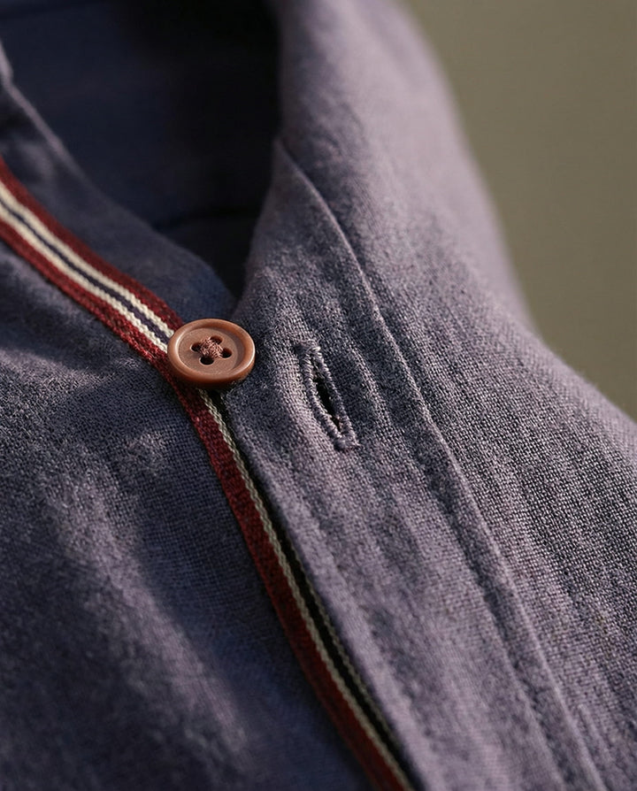 Officer Collar Shirt for Men - Elena Harper