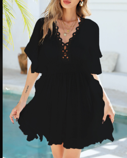 Holly Comfortable Lace Dress - Elena Harper