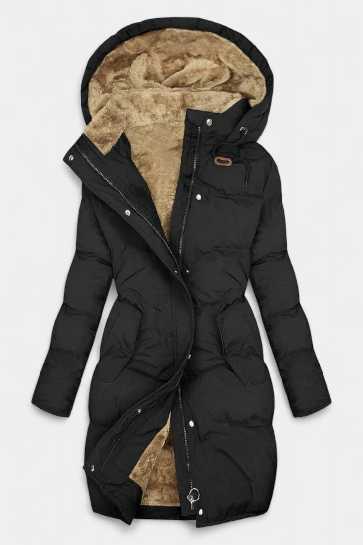 Coralind | Women's Hooded Winter Coat in Three Neutral Shades