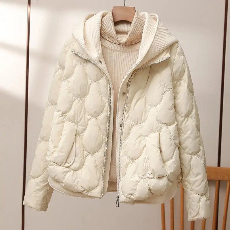 Béatrice - Chic Padded Down Jacket with Hood