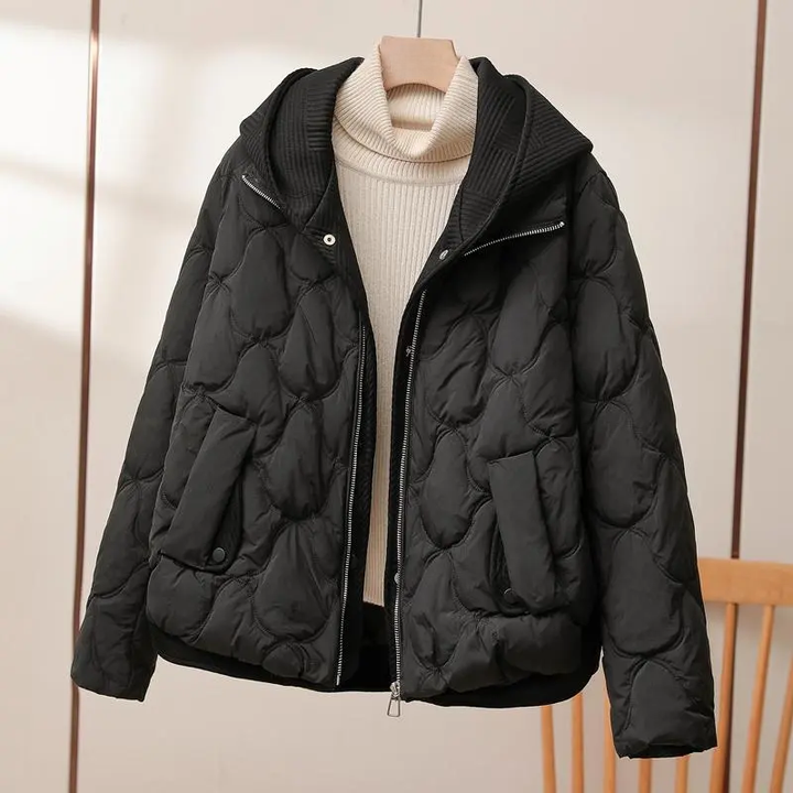 Béatrice - Chic Padded Down Jacket with Hood