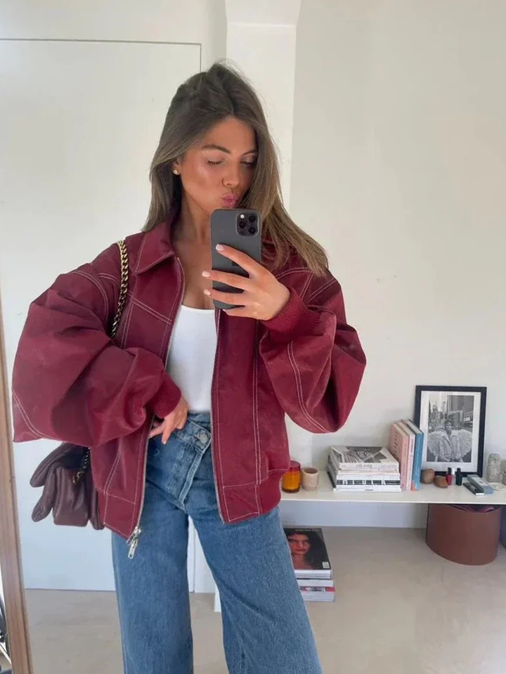 Oversized Contrast Jacket - Limited Sale