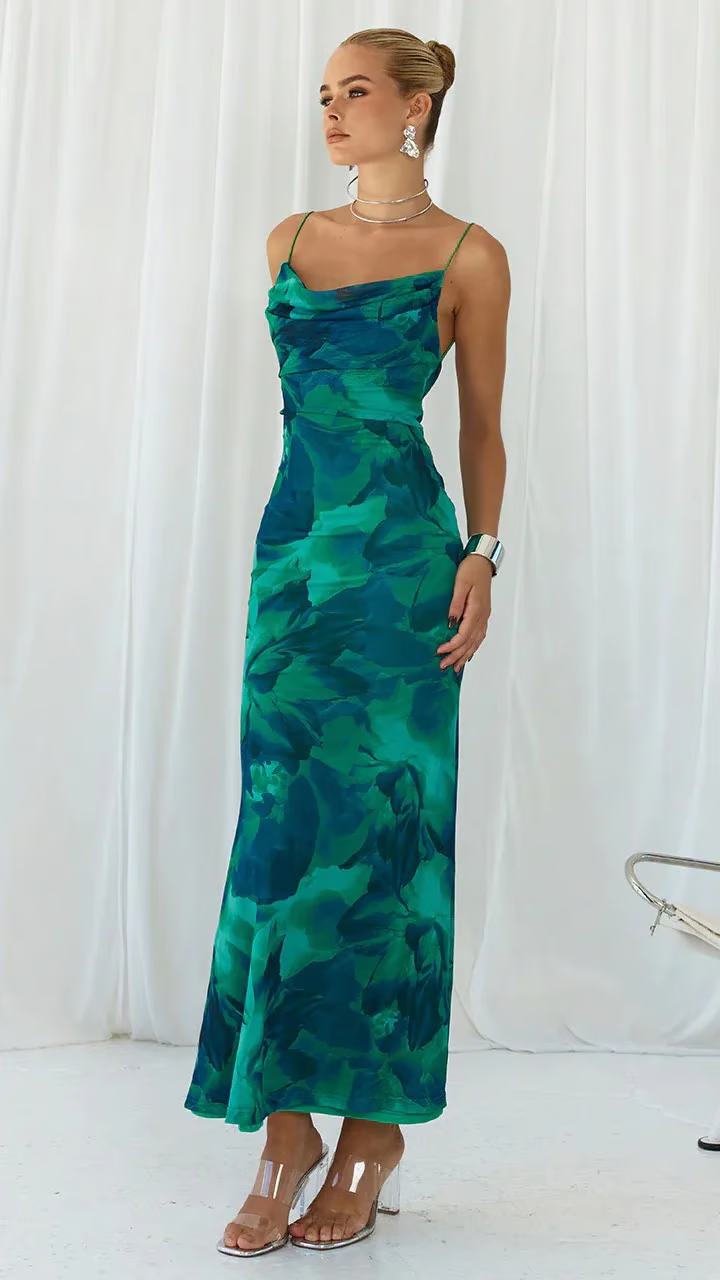 Ainsley Sleeveless Club Party Bodycon Maxi Dress - Elena Harper