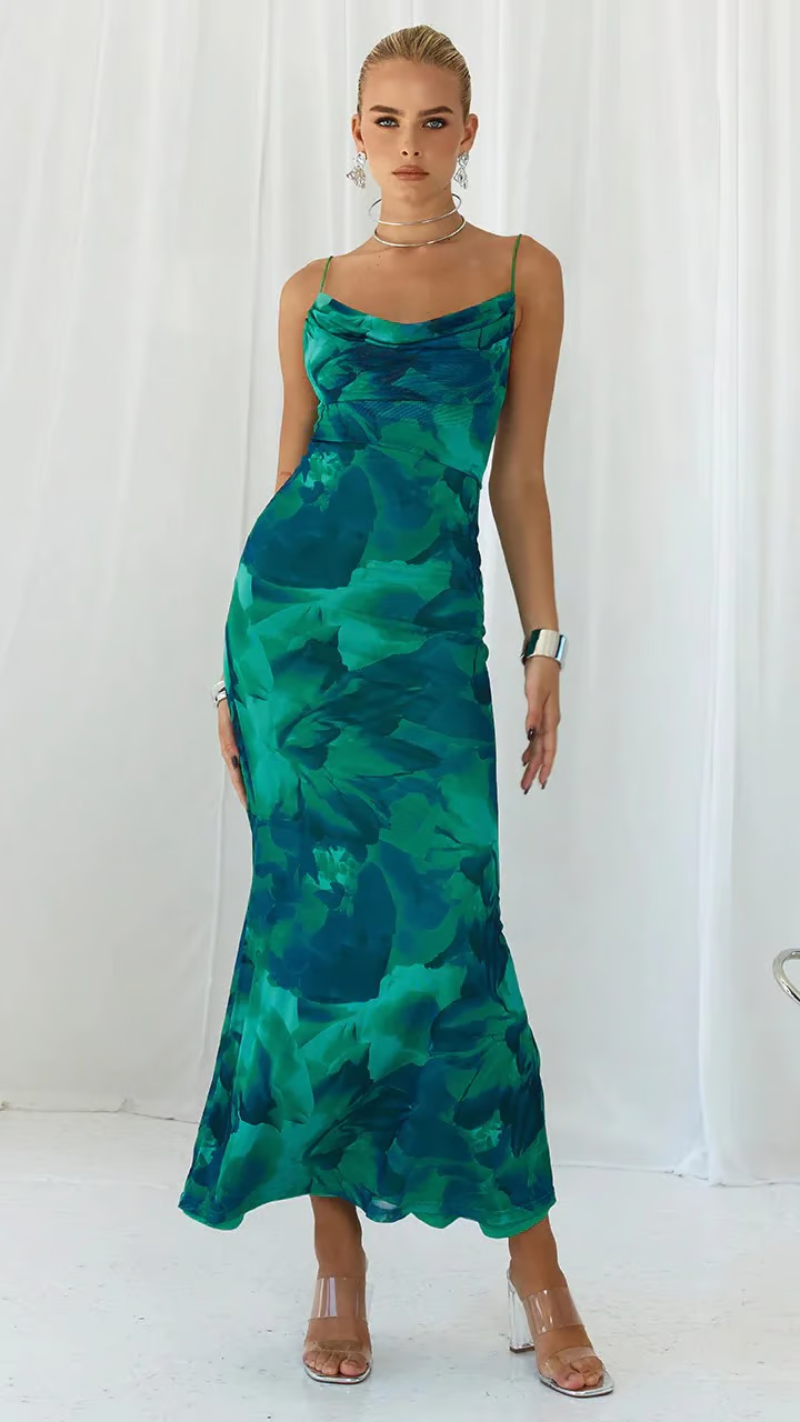 Ainsley Sleeveless Club Party Bodycon Maxi Dress - Elena Harper
