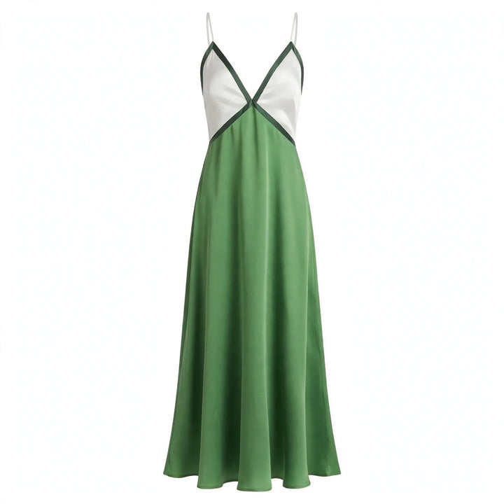 Rosalind Hawke | Maxi Dress With Colorblock V-Neck For Women