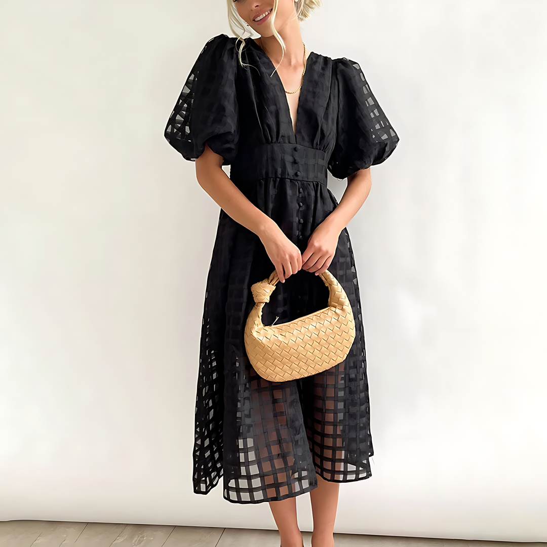 Women's Summer Midi Dress – Elegant and Lightweight