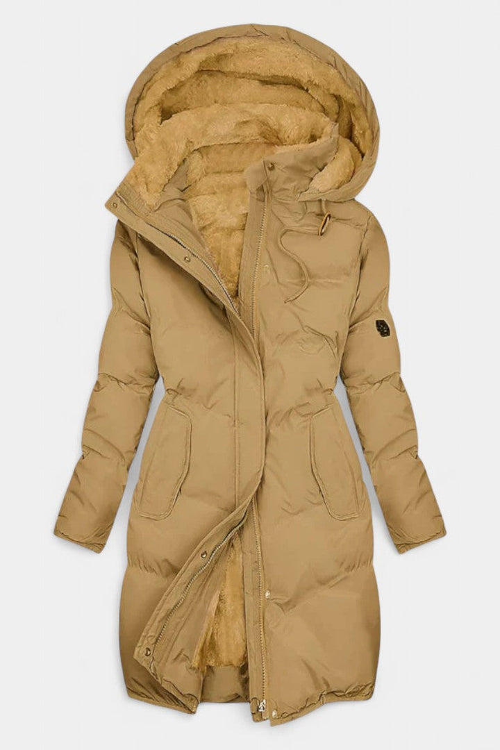 Coralind | Women's Hooded Winter Coat in Three Neutral Shades
