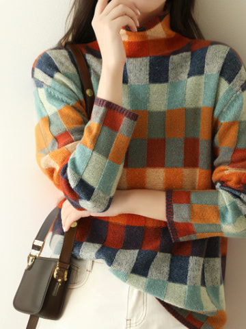 Isabelle - Chic Vintage Printed Sweater